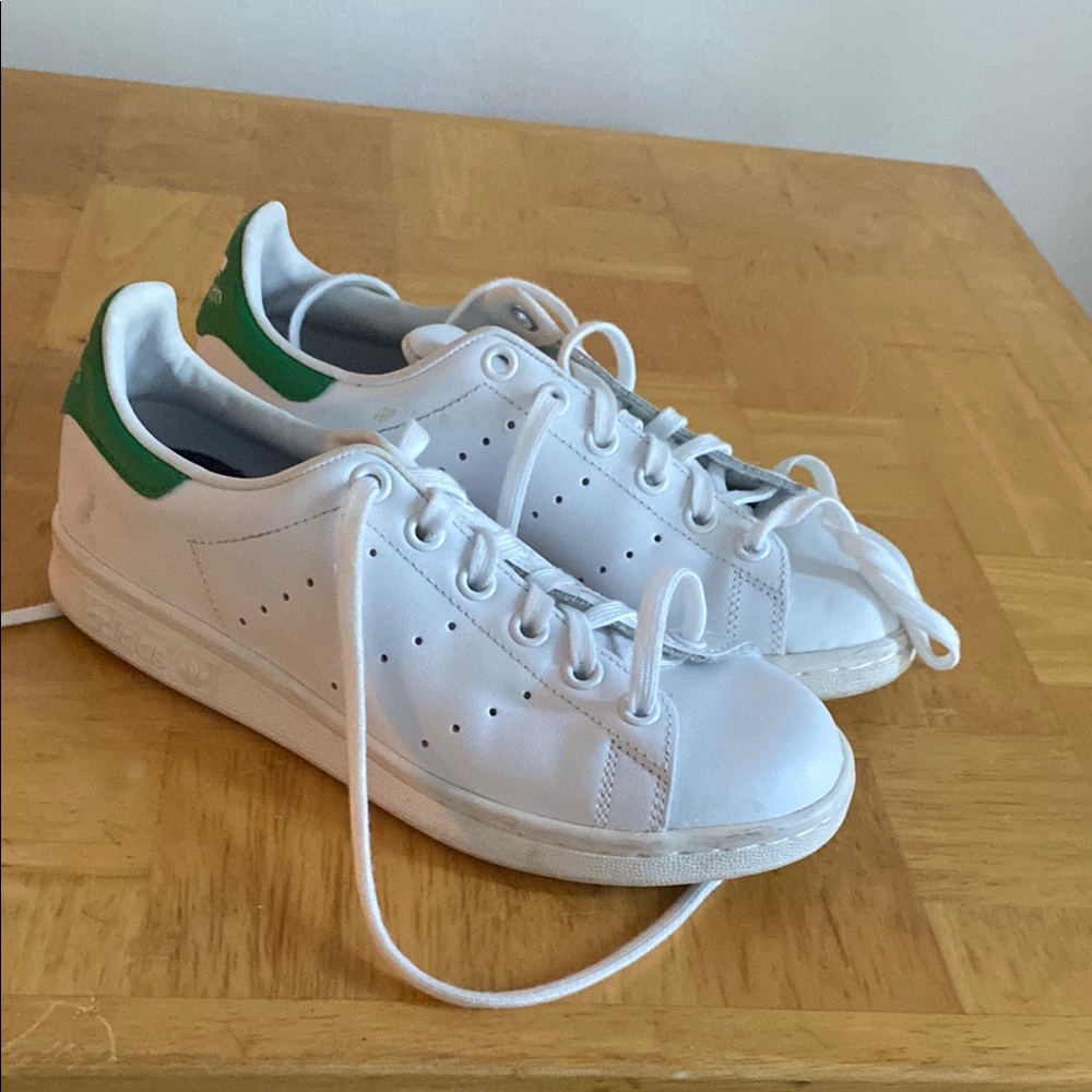 Adidas Stan Smith Kids Sneakers – Classic White/Green – Size 4